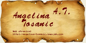 Angelina Tošanić vizit kartica